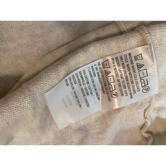 Candace Cameron Bure Colorblocked Mock-Neck Sweater SMALL (310) - Picture 5 of 6